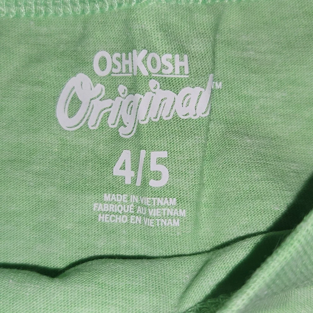 NWT OshKosh B'gosh Slope Style Long Sleeve Tee - Light Green